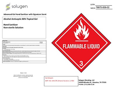 Front Label (Advanced Gel Hand Sanitizer With Signature Scent 330 Gal Label)